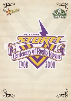 2008 NRL Centenary #110 Logo Front